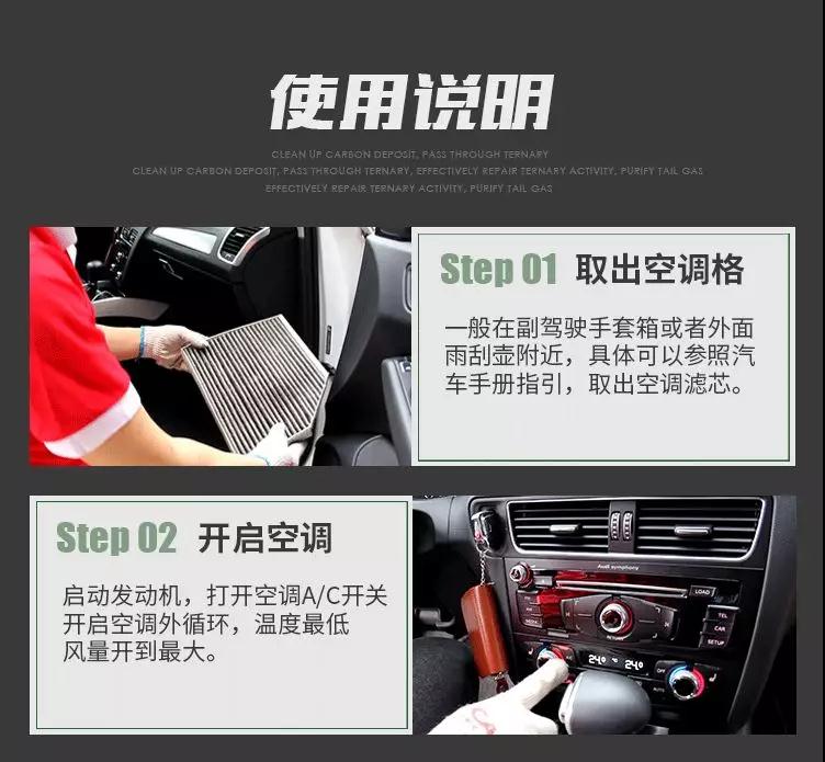 空調清洗劑使用流程1
